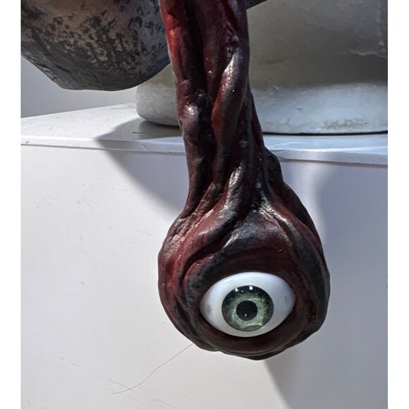 Zombie Mask With Dangling Eyeball Halloween Bloody Gore Cosplay - Picture 2 of 7